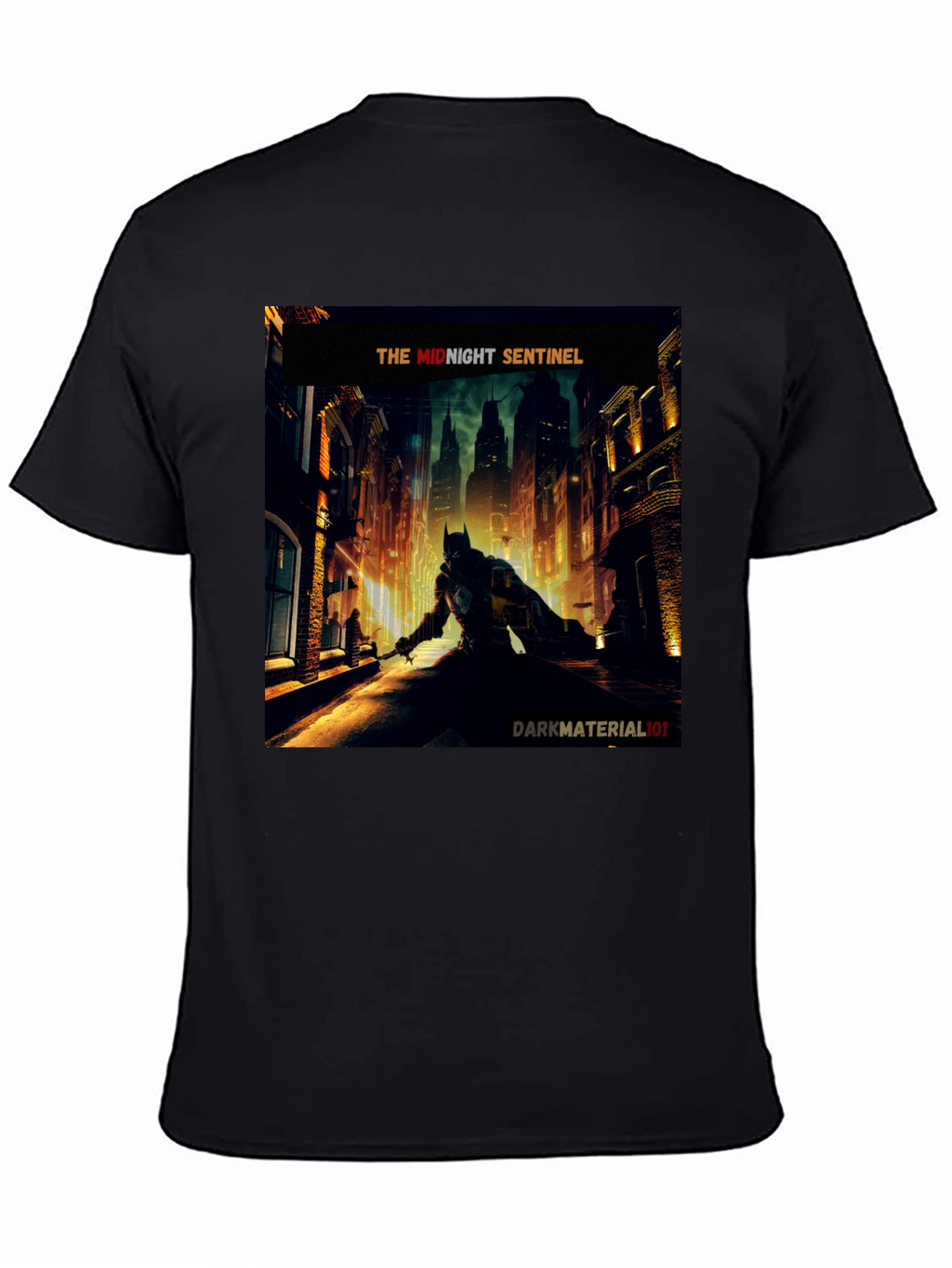 Midnight Sentinel Batman T-Shirt - Dark Material 101