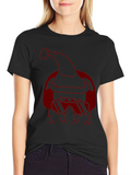 Cool Santa Graphic Tee - Holiday Style