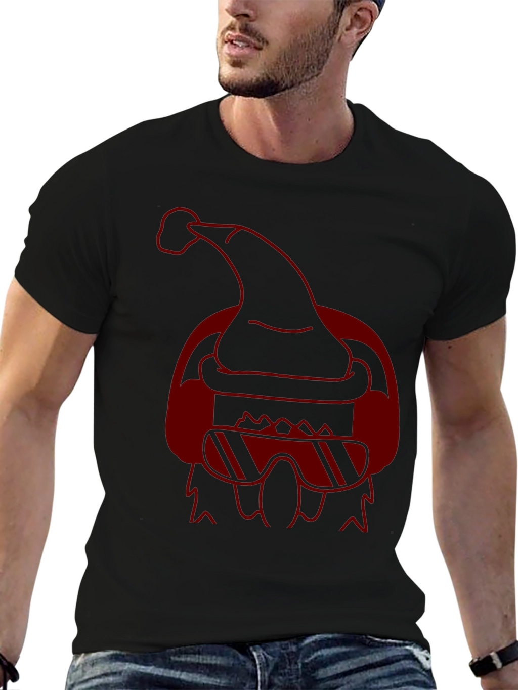 Cool Santa Graphic Tee - Holiday Style