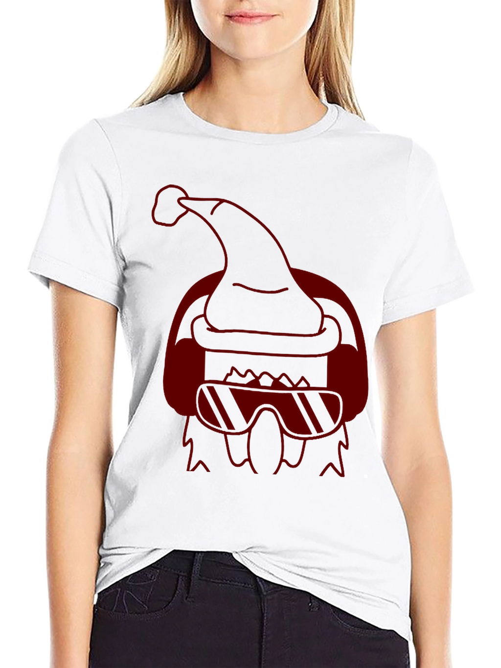 Cool Santa Graphic Tee - Holiday Style