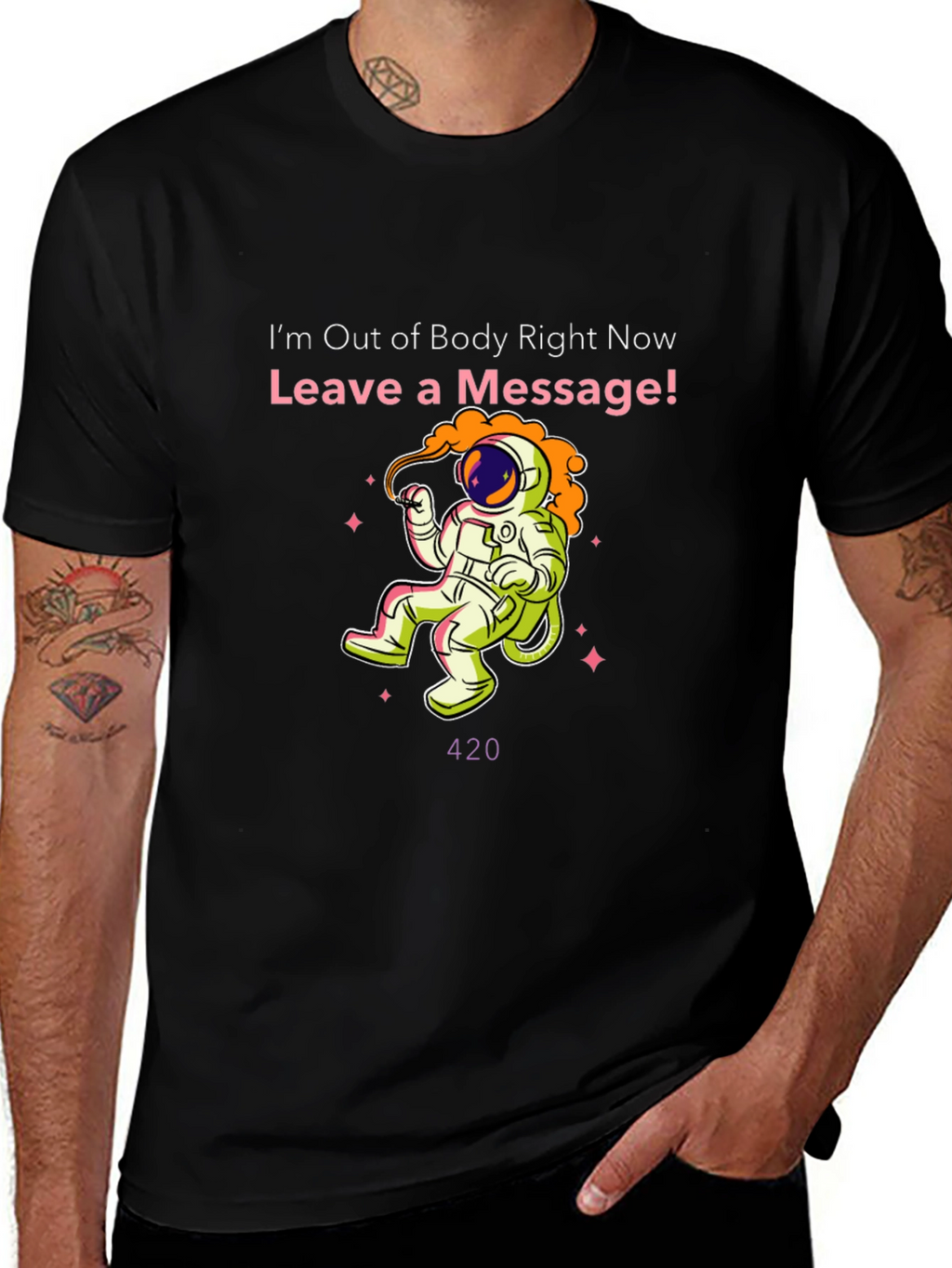 Out of Body Astronaut T-Shirt - Leave a Message!
