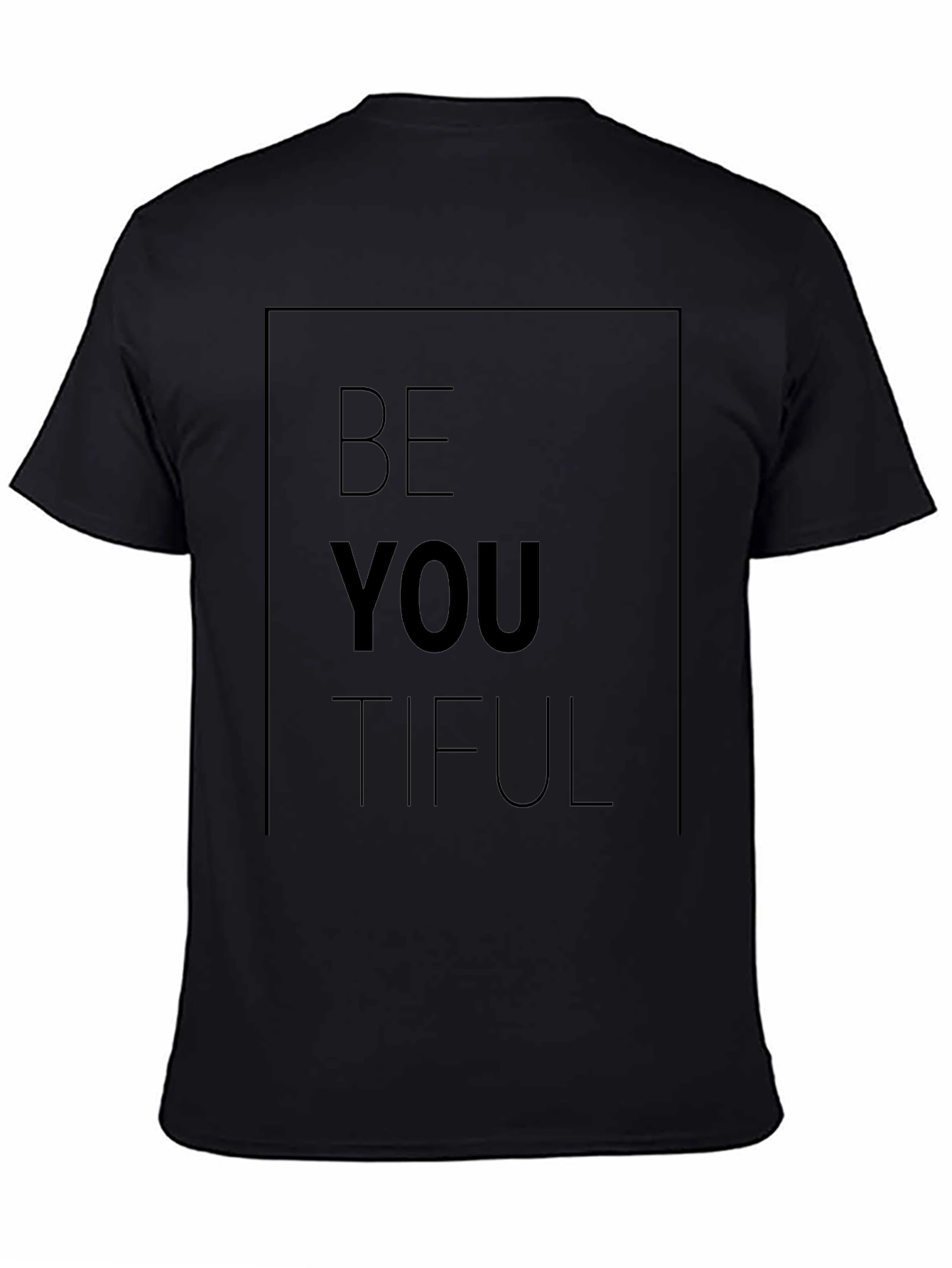 Be YOU TIFUL Black Graphic Tee