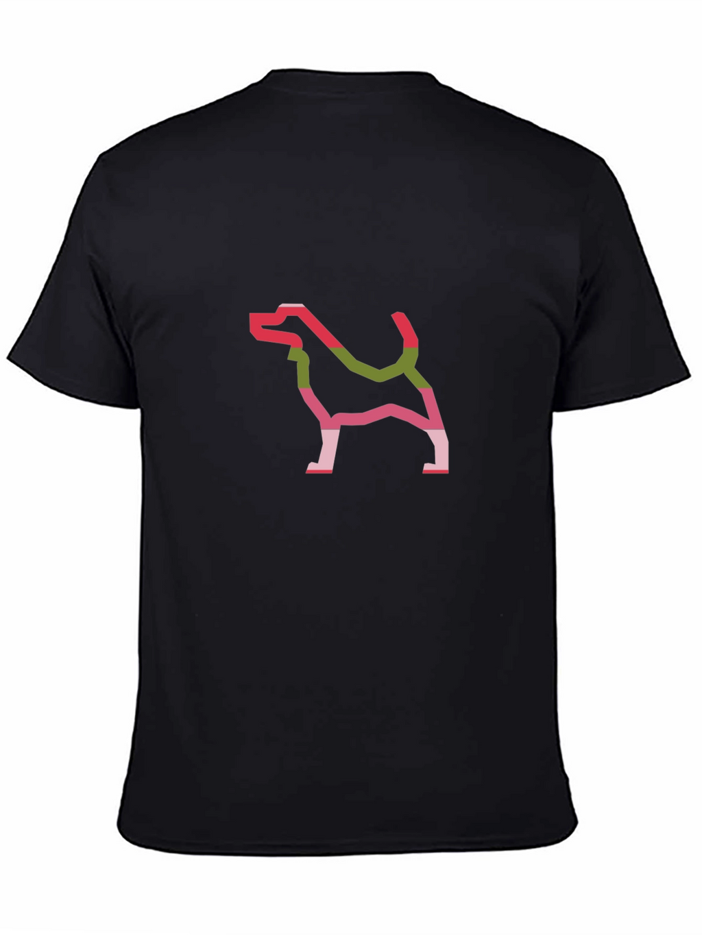 Dog Outline Graphic Tee - Black