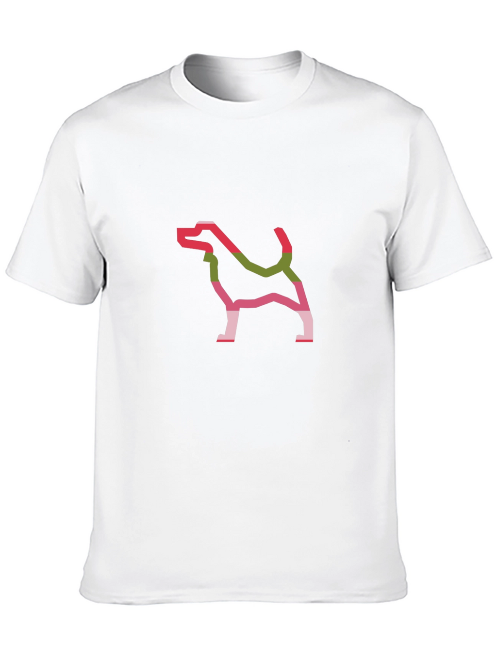Dog Outline Graphic Tee - Black
