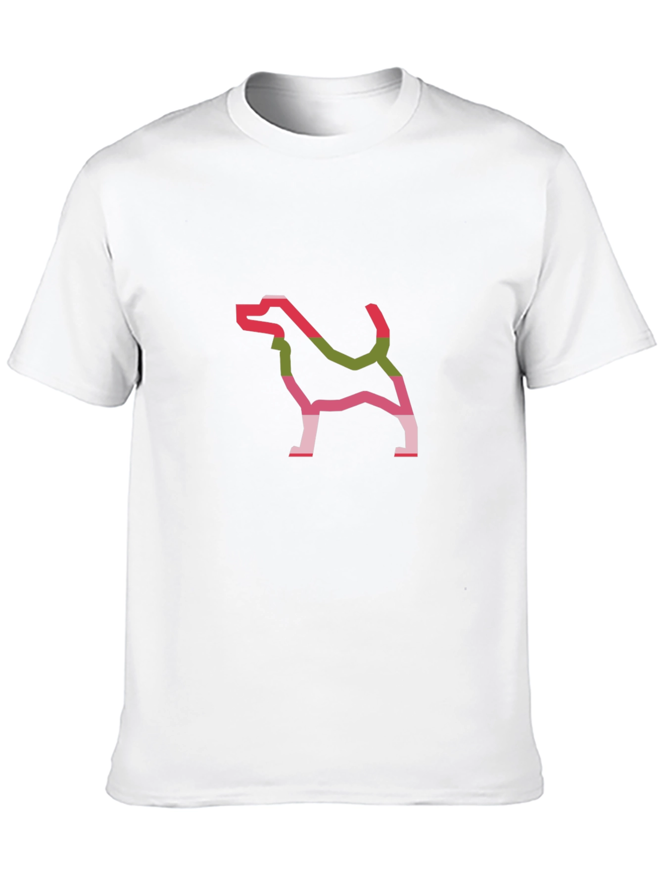 Dog Outline Graphic Tee - Black