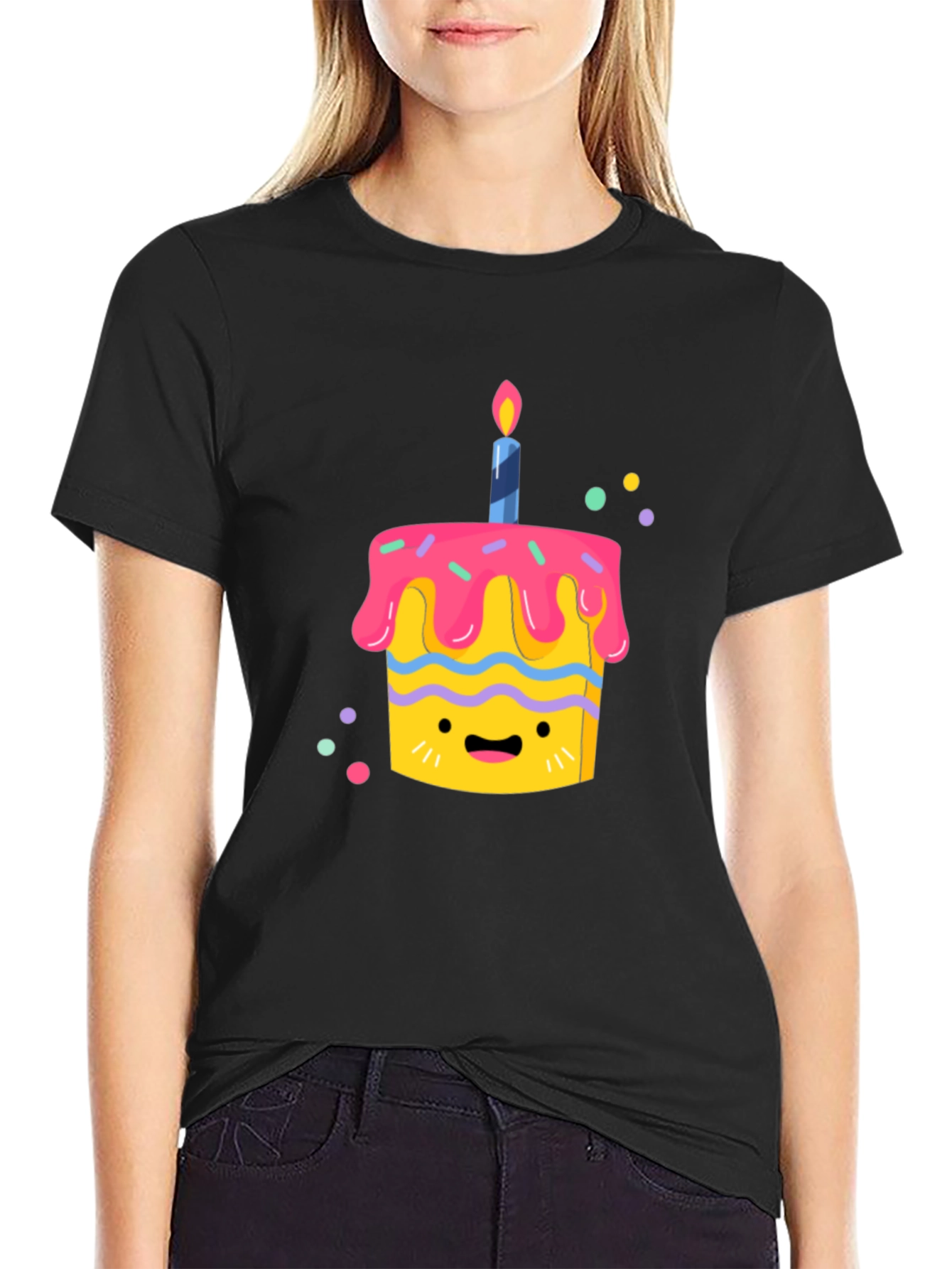 Cute Cartoon Cupcake T-Shirt