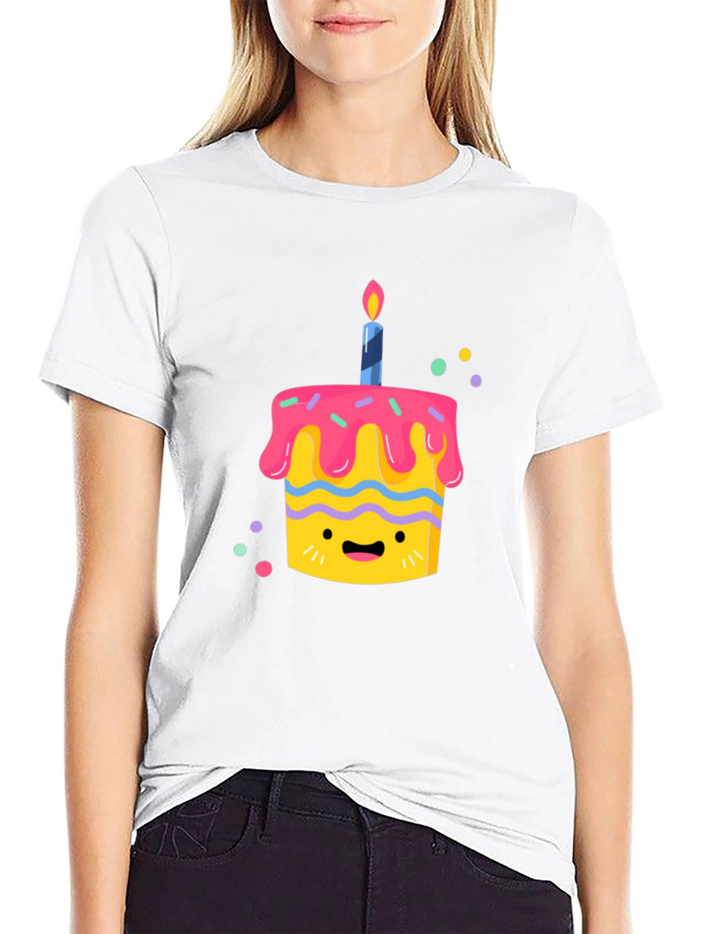 Cute Cartoon Cupcake T-Shirt