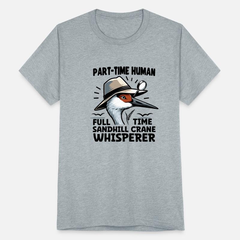 Sandhill Crane Lover Birdwatching Trumpeting Calls