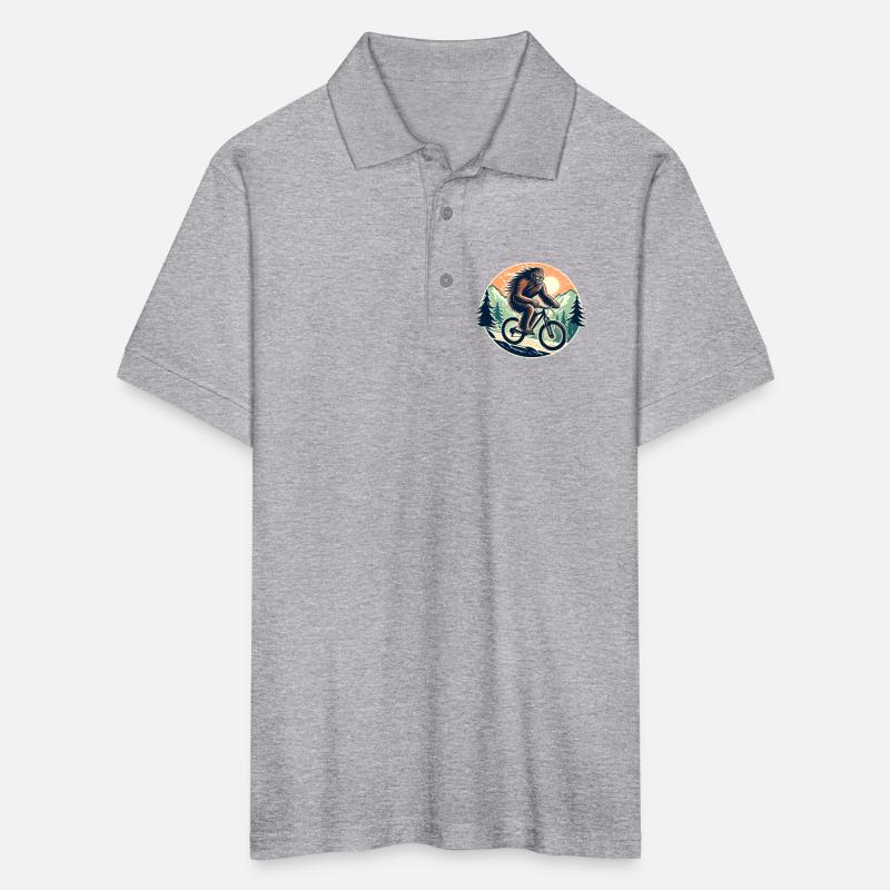 Sasquatch Riding A Mountain Bike - Bigfoot