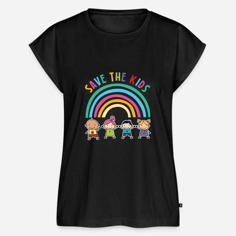 Save The Kids Rainbow Motif