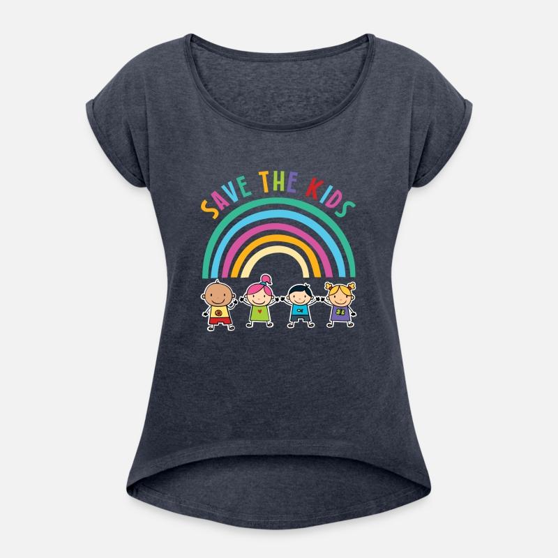 Save The Kids Rainbow Motif