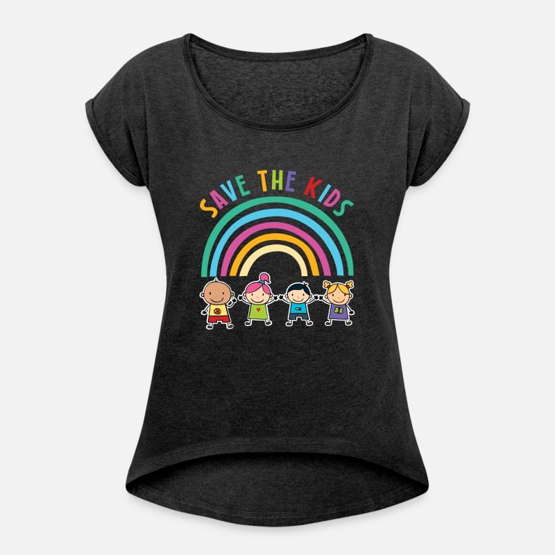Save The Kids Rainbow Motif