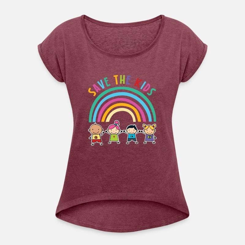 Save The Kids Rainbow Motif