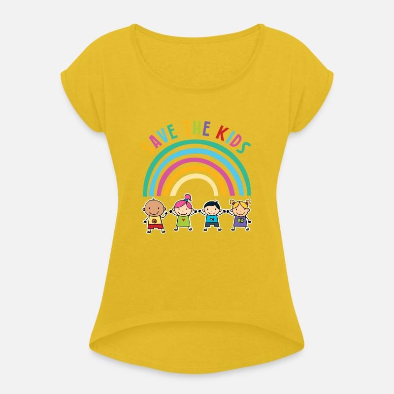 Save The Kids Rainbow Motif