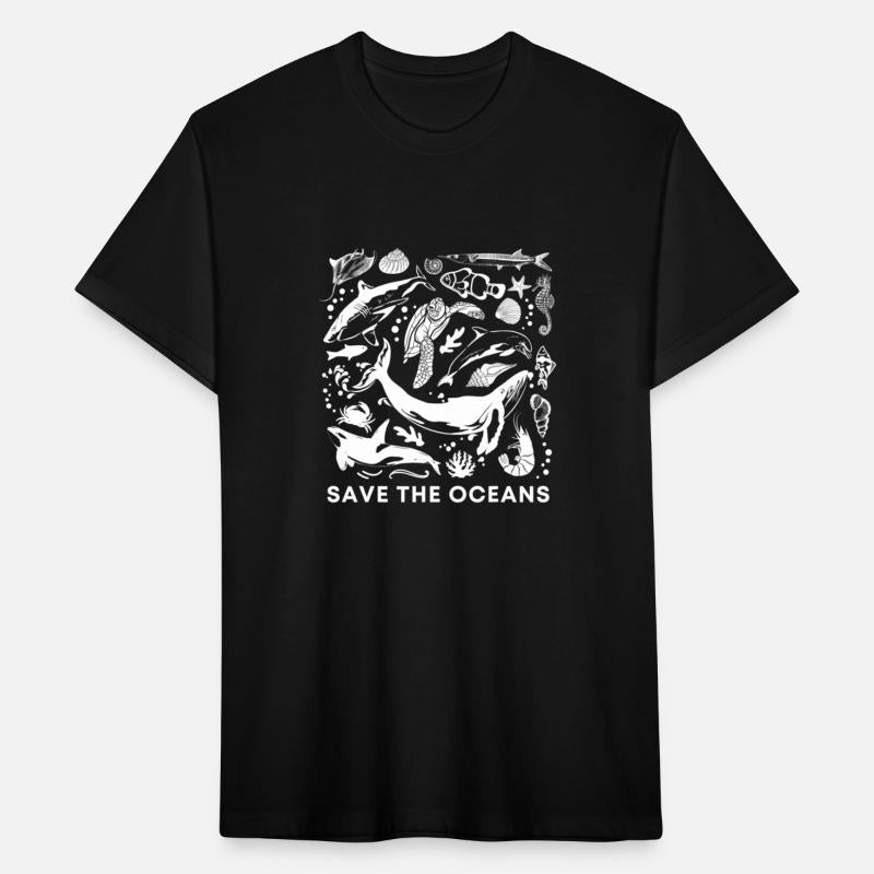 Save The Oceans-Whale Turtle Orca Climate Change-S
