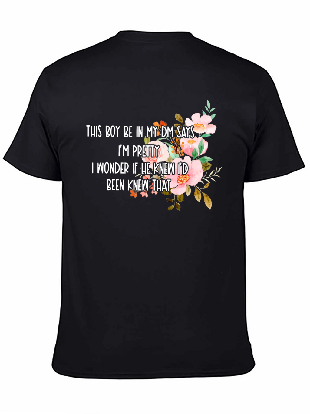 Floral DM T-Shirt - Pretty Message Tee