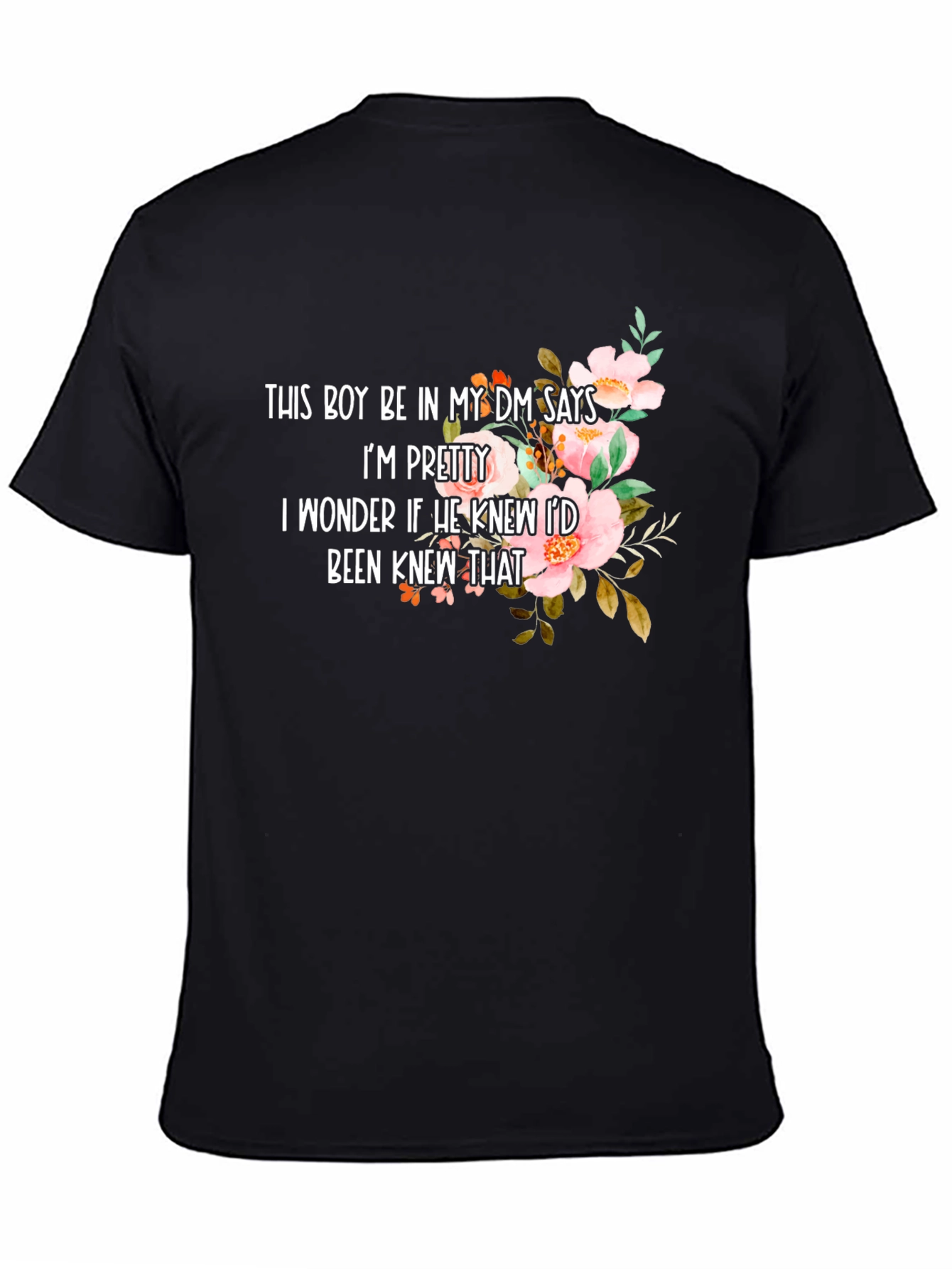Floral DM T-Shirt - Pretty Message Tee