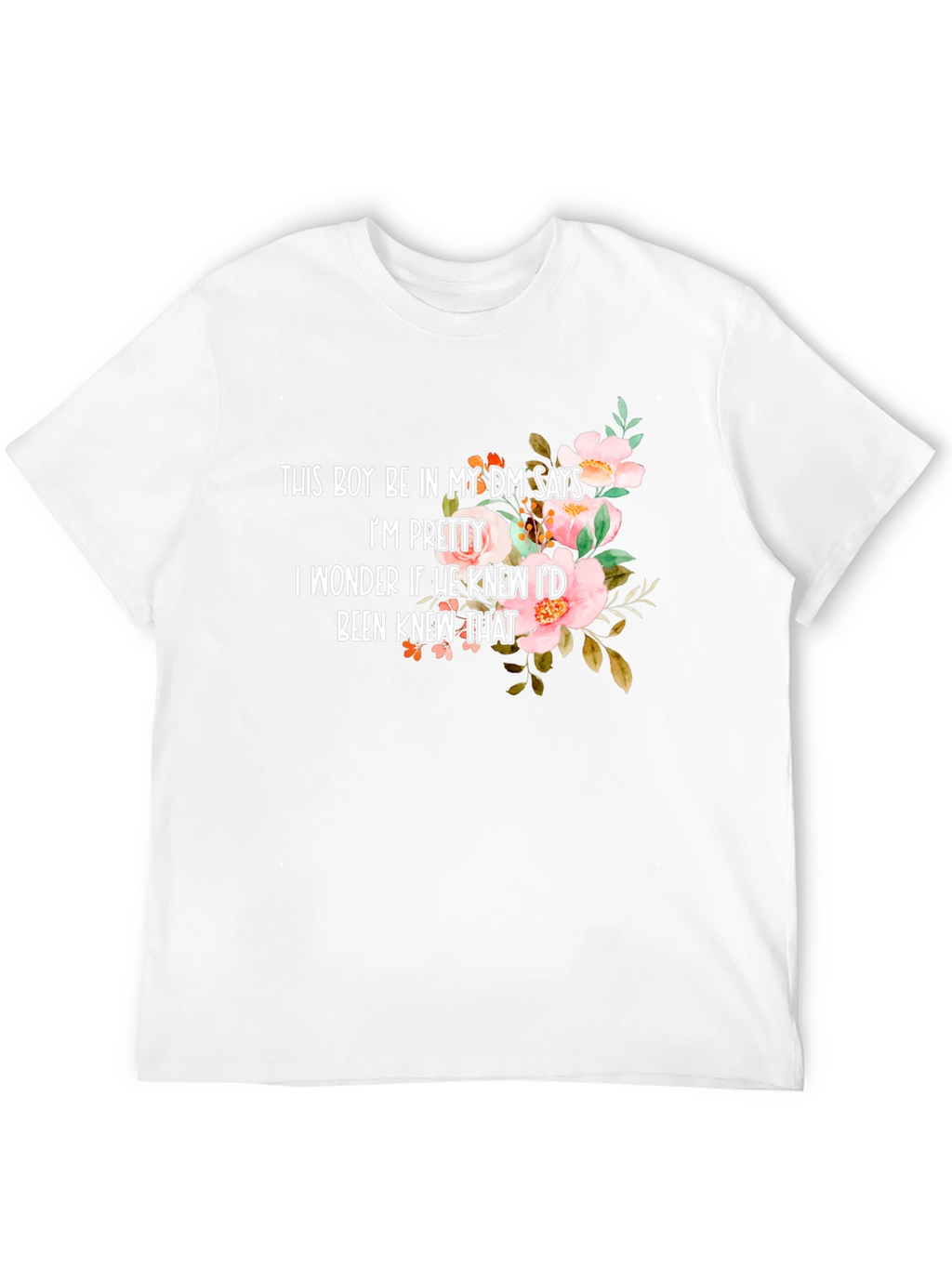 Floral DM T-Shirt - Pretty Message Tee
