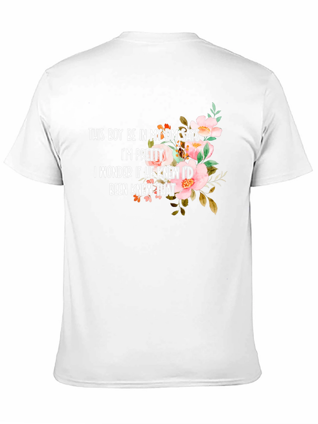 Floral DM T-Shirt - Pretty Message Tee