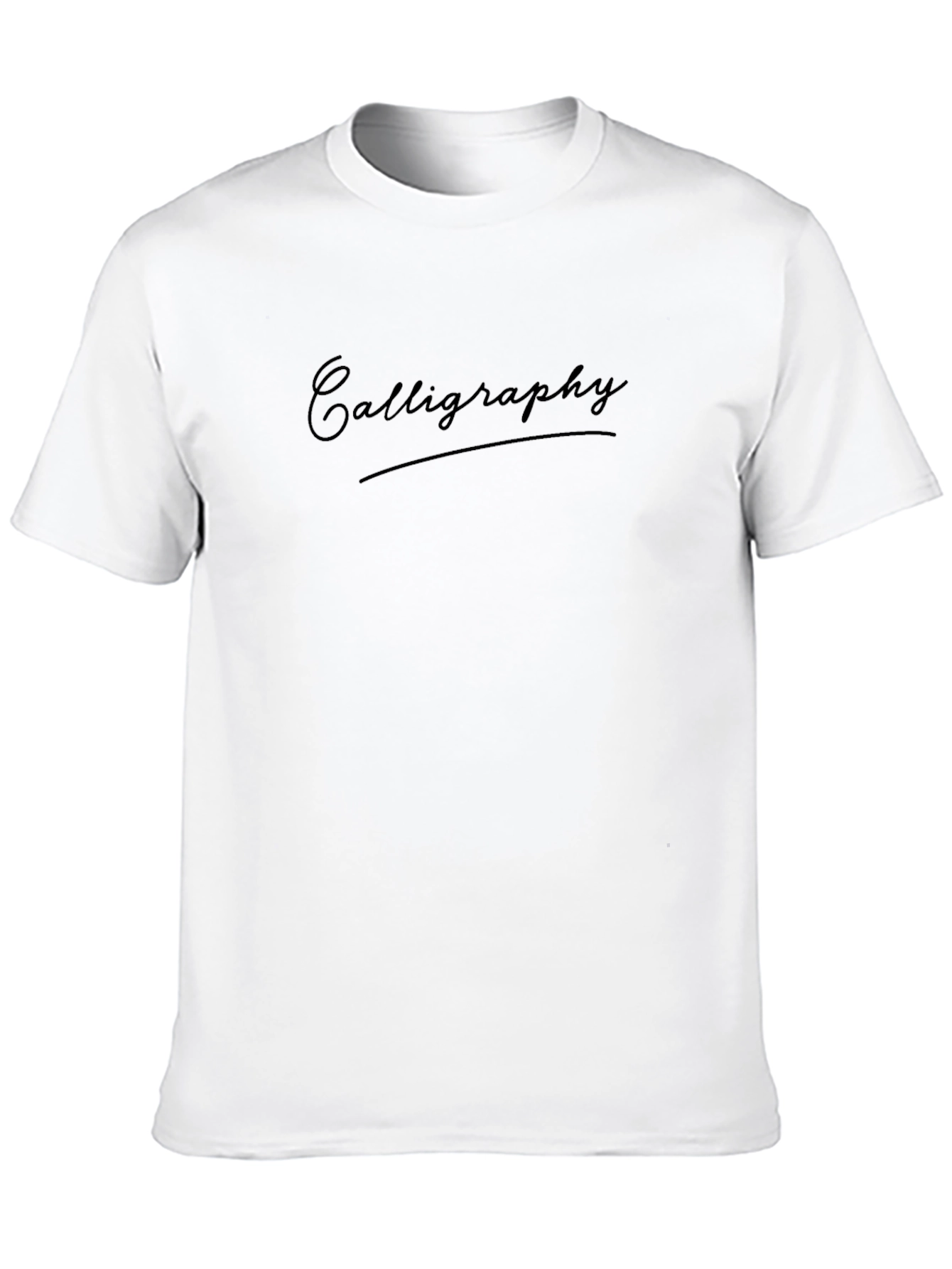 Elegant Black Calligraphy T-Shirt
