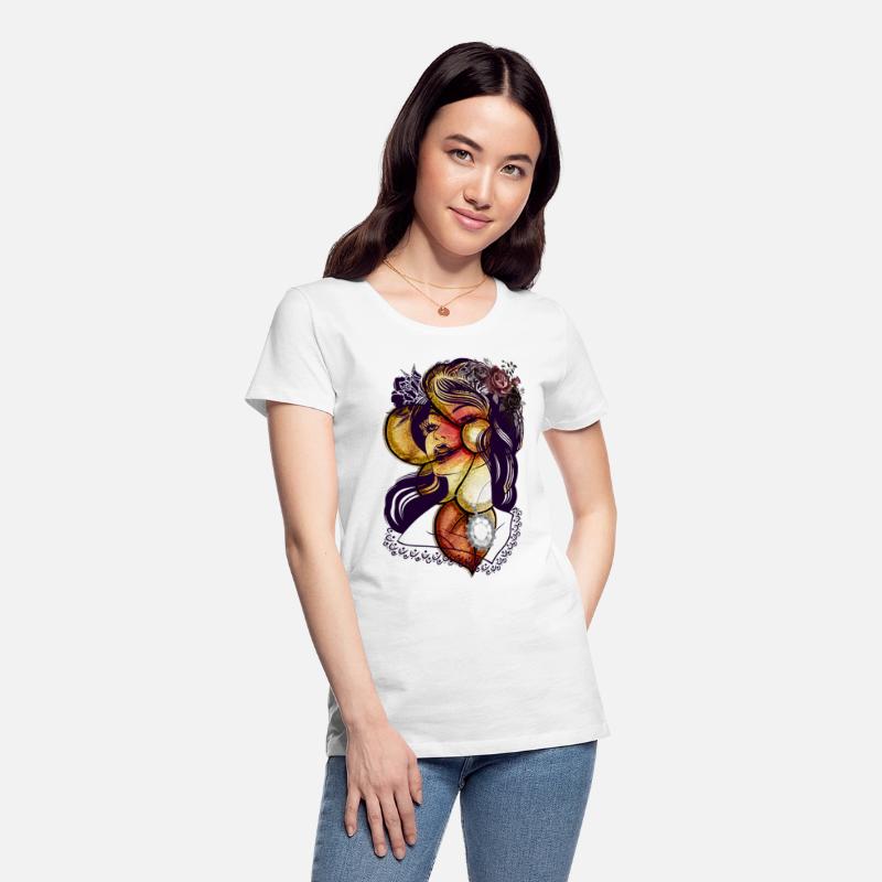 Serene Floral Victorian Lady