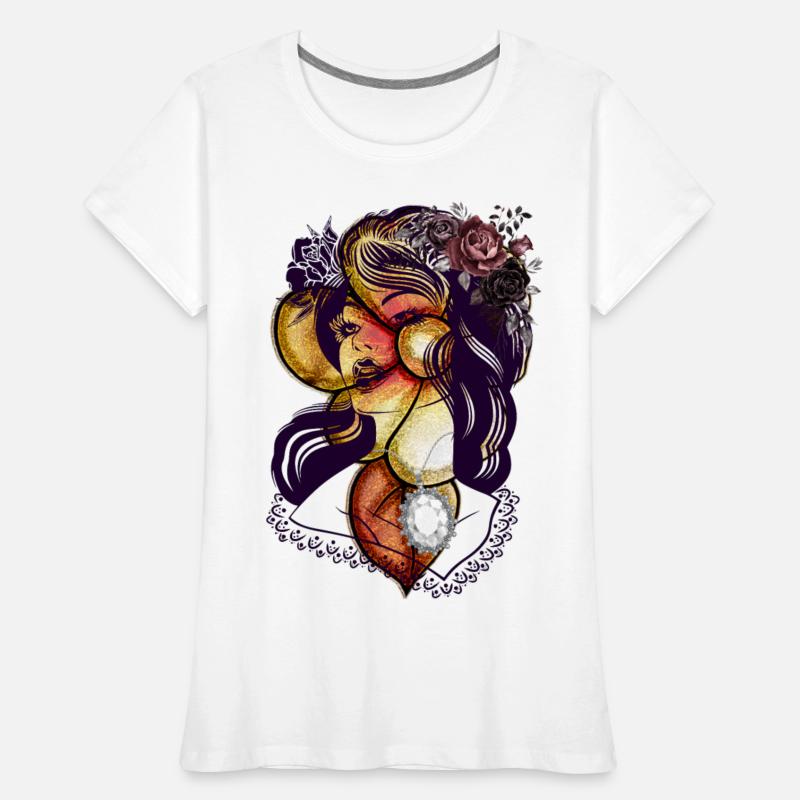 Serene Floral Victorian Lady