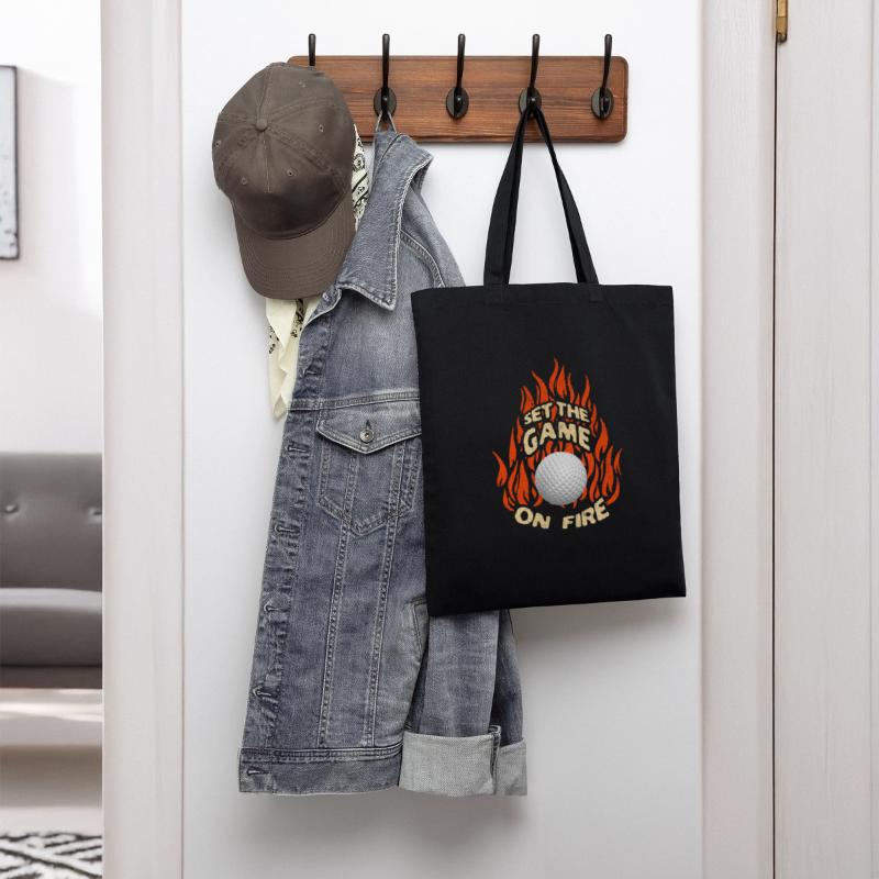 Set The Game On Fire Ball Sport Flames Art