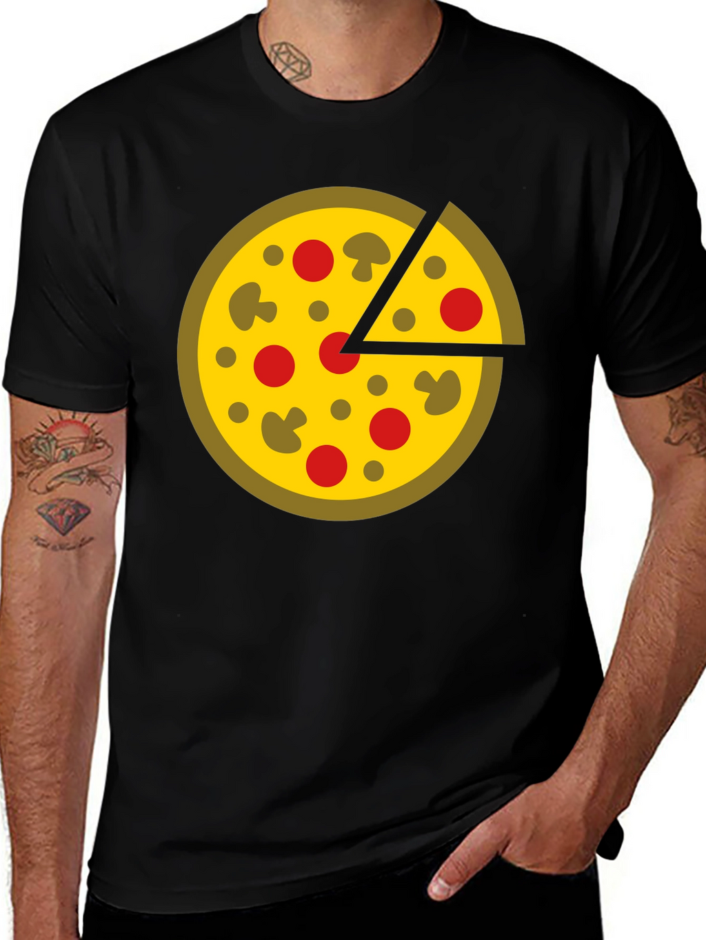 Pizza Graphic Tee - Fun & Stylish Casual Wear