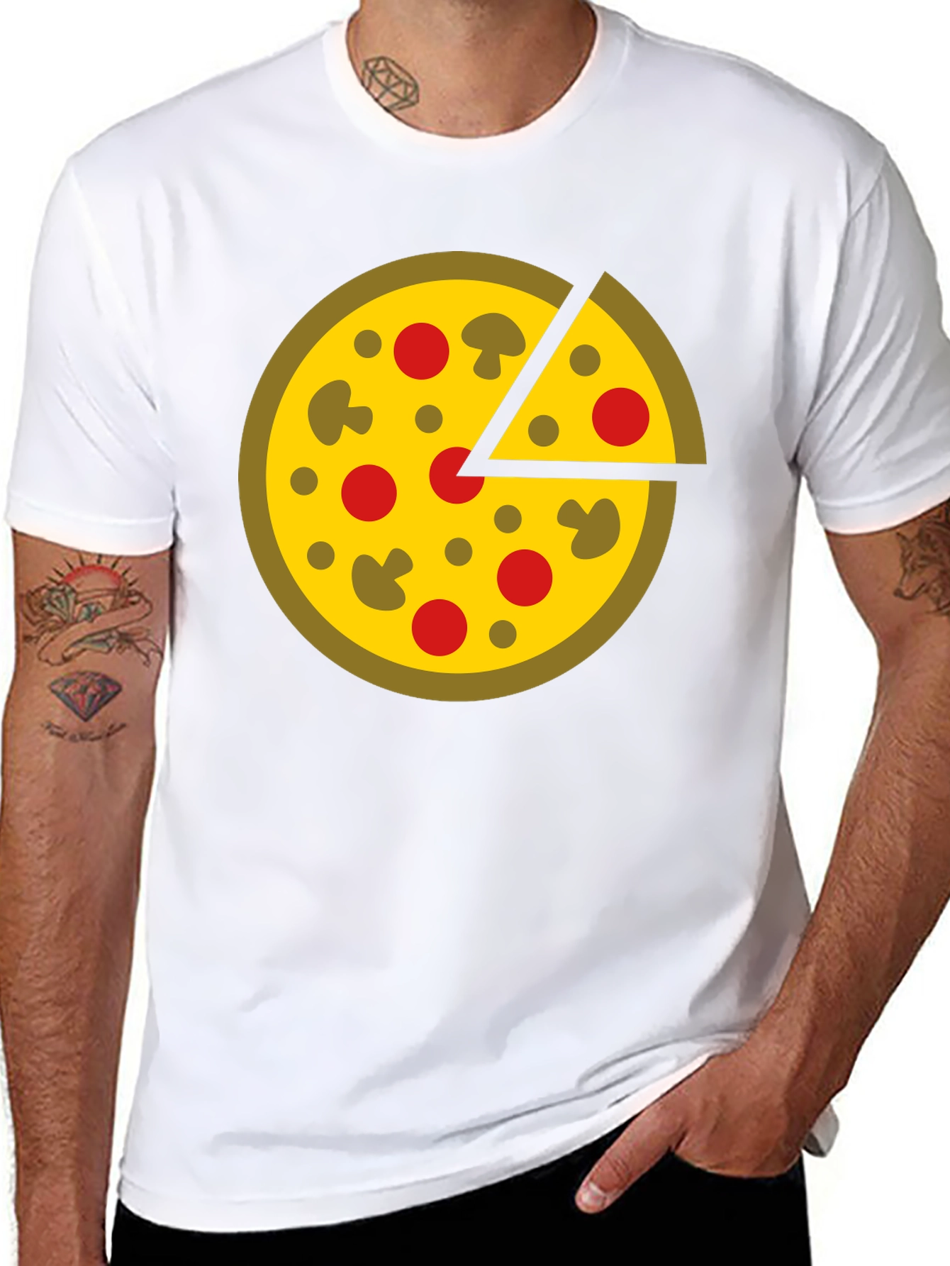 Pizza Graphic Tee - Fun & Stylish Casual Wear
