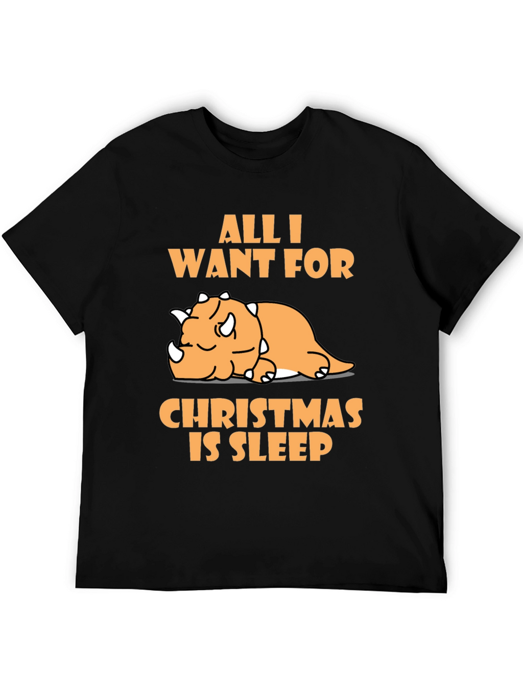 Sleepy Dino Christmas T-Shirt