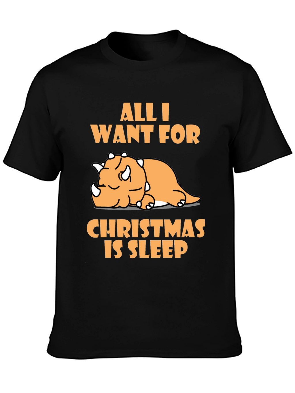 Sleepy Dino Christmas T-Shirt