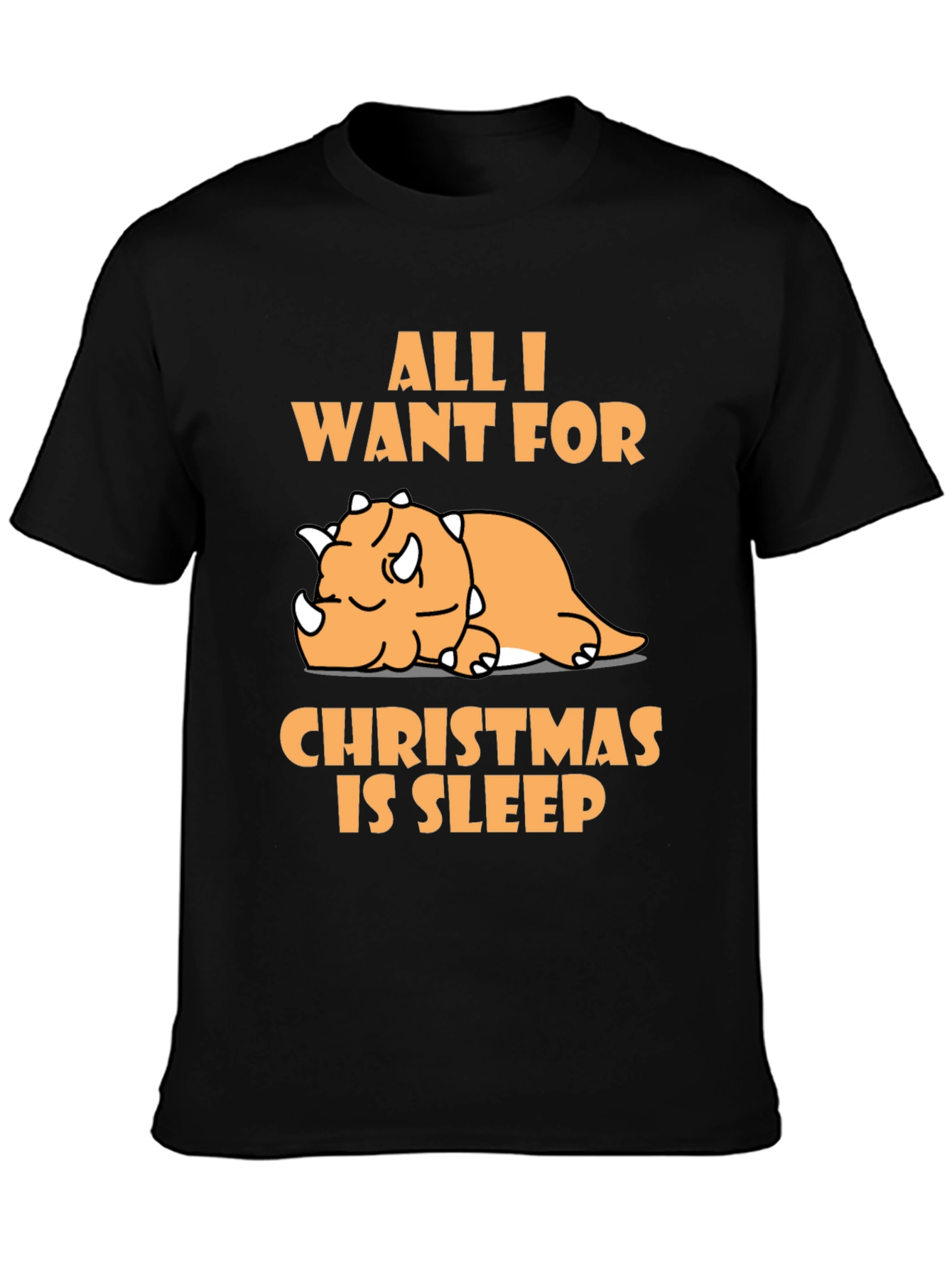 Sleepy Dino Christmas T-Shirt