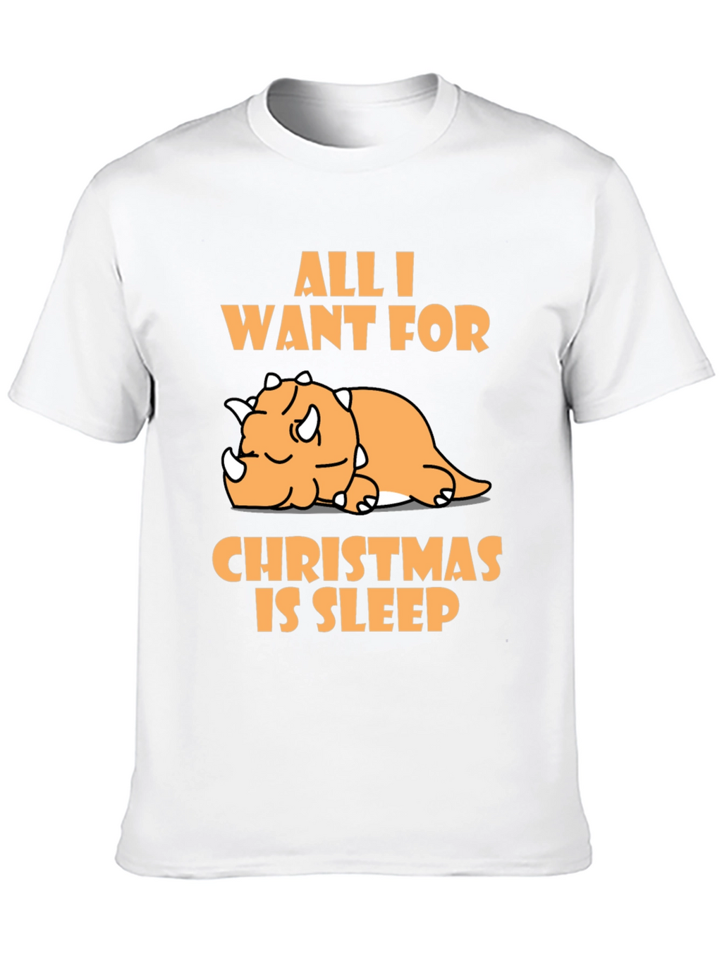 Sleepy Dino Christmas T-Shirt