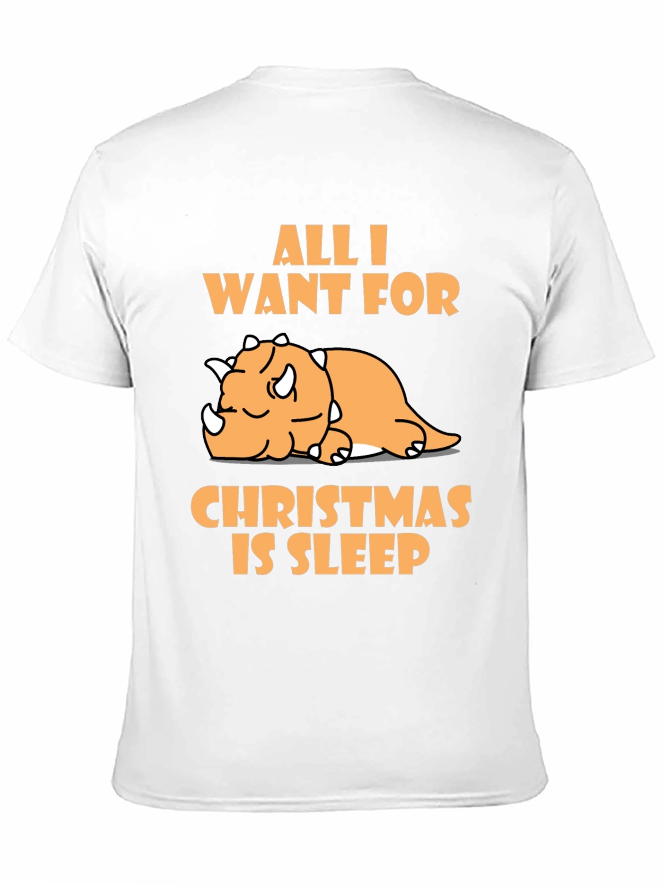 Sleepy Dino Christmas T-Shirt