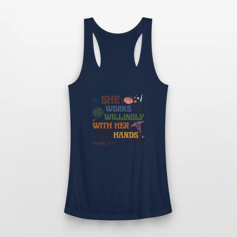 She Works Willingly With Her Hands