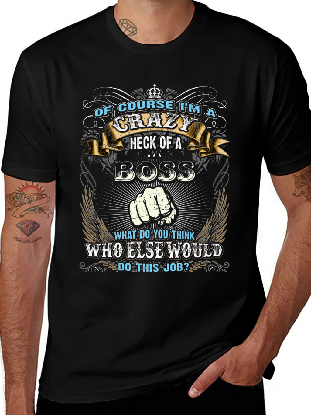 Crazy Boss T-Shirt - Funny Graphic Tee