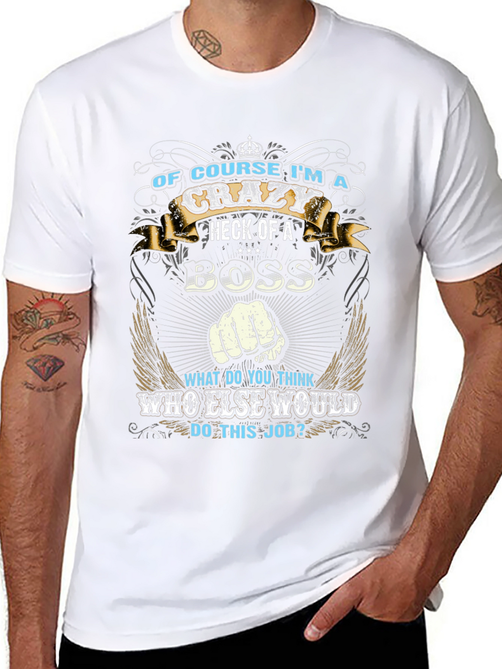 Crazy Boss T-Shirt - Funny Graphic Tee