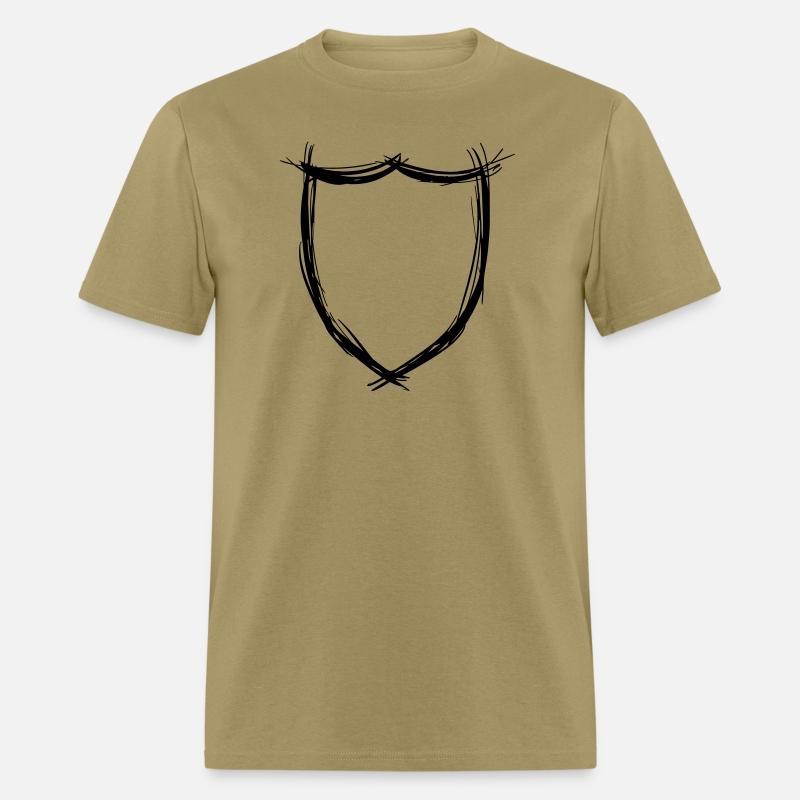 Shield, Coat of arms template, badge, hand drawn