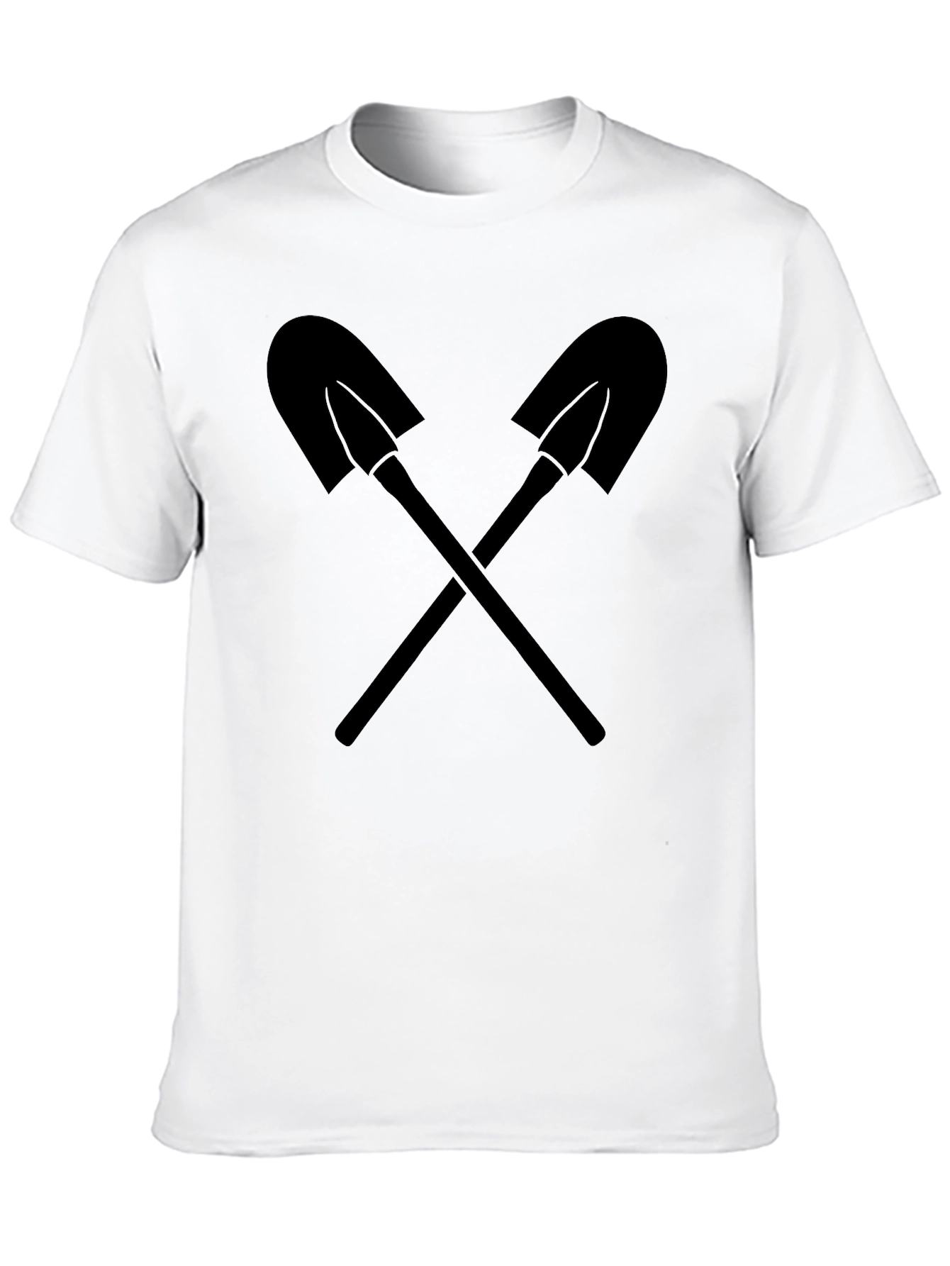 Crossed Shovels Graphic Tee - Black