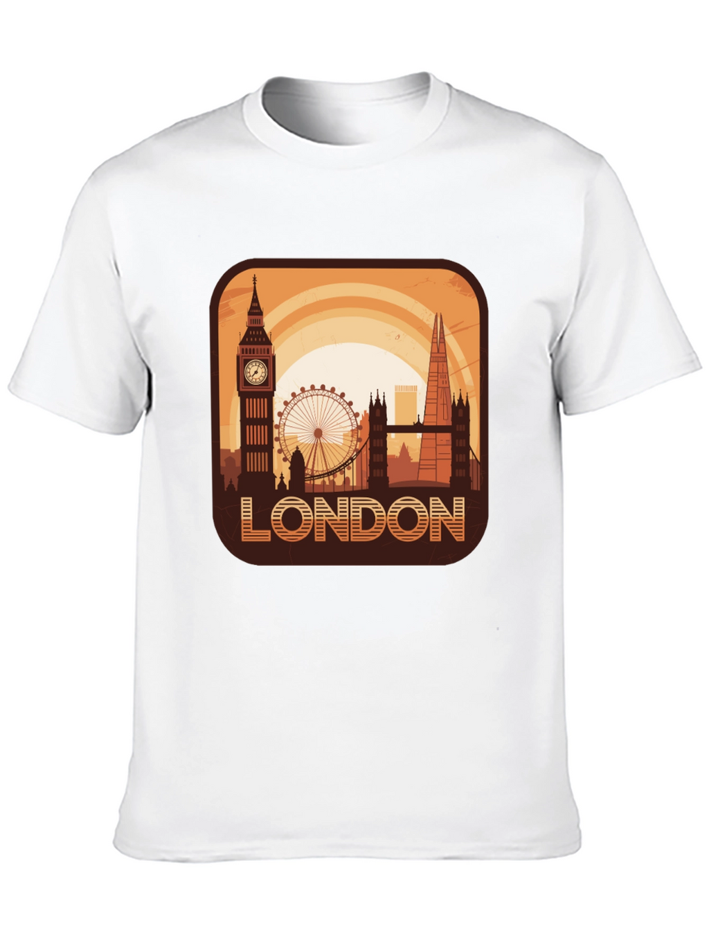 London Skyline Graphic Tee - Cityscape Design