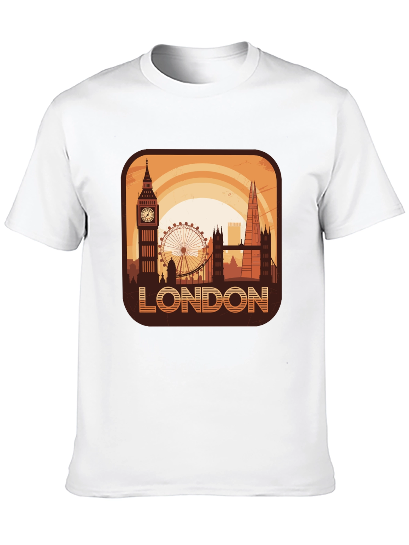 London Skyline Graphic Tee - Cityscape Design