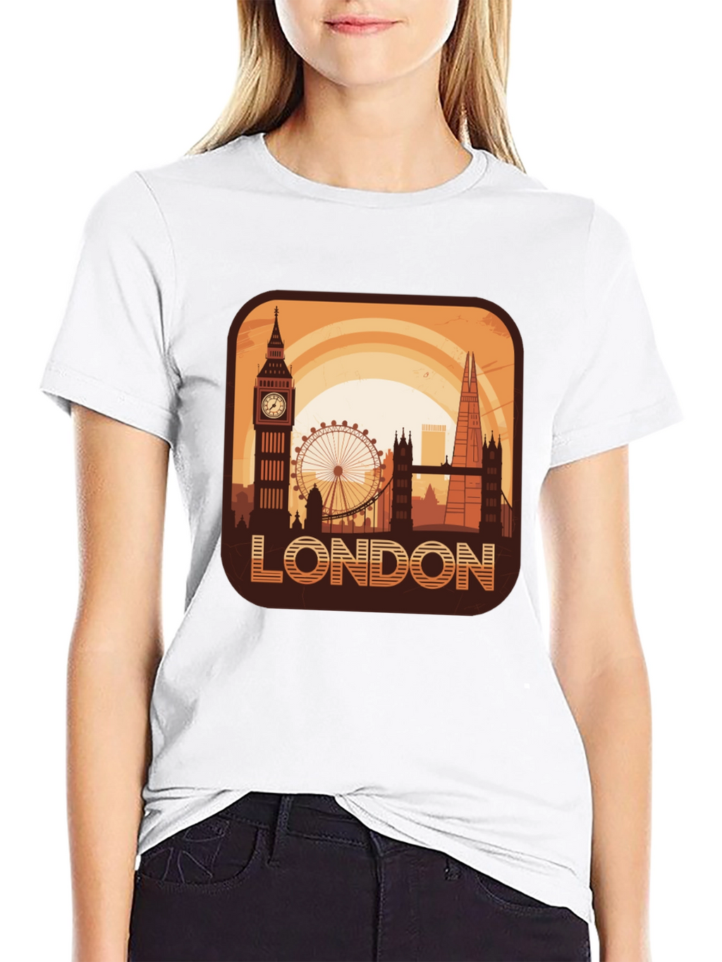 London Skyline Graphic Tee - Cityscape Design