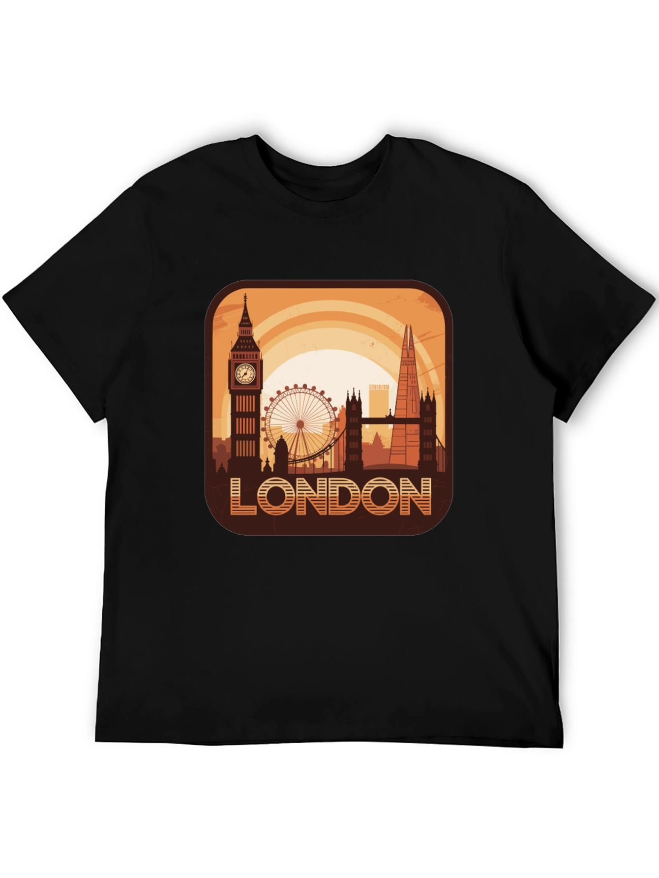 London Skyline Graphic Tee - Cityscape Design