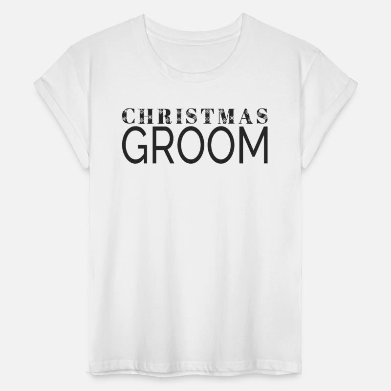 Simple Elegant Christmas Groom Wedding Typography