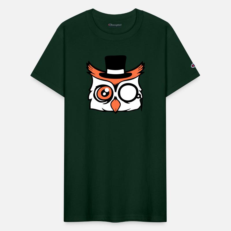 Sir owl top hat monocle glasses rich gentleman fun