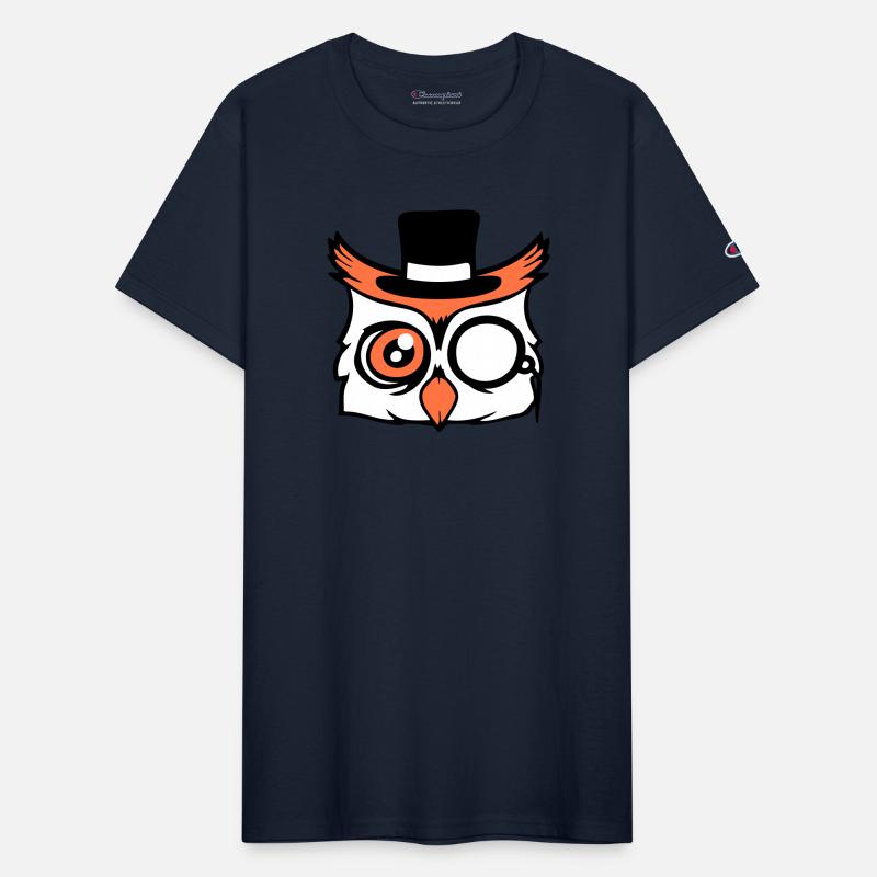 Sir owl top hat monocle glasses rich gentleman fun