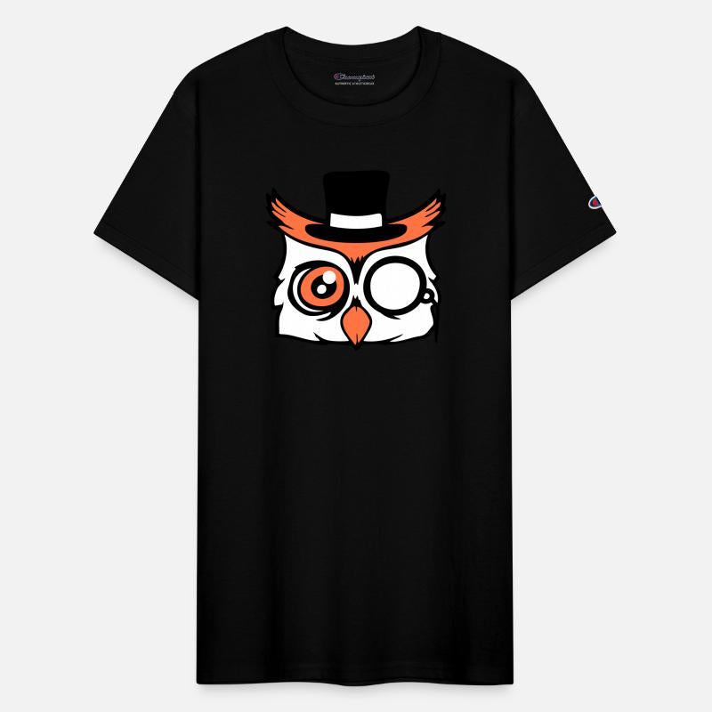 Sir owl top hat monocle glasses rich gentleman fun
