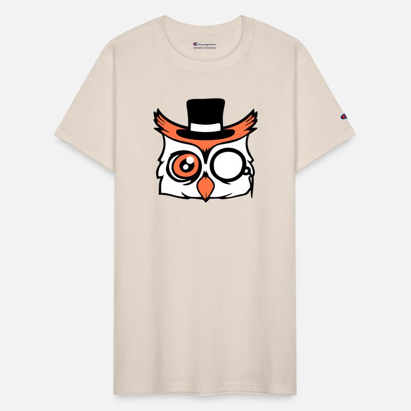 Sir owl top hat monocle glasses rich gentleman fun