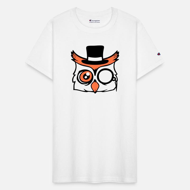 Sir owl top hat monocle glasses rich gentleman fun