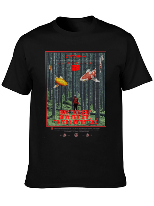 Adventure Koi Graphic T-Shirt